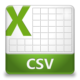 CSV spreadsheet file icon