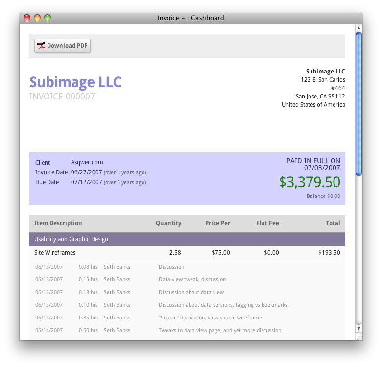 different invoicing programs