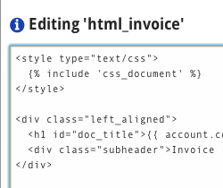 Printable, customizable invoice templates